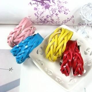 Faux-Leather Wrist Bands 