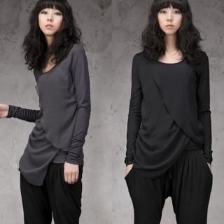 Layered Asymmetric Hem Top