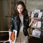 midnightCOCO - Faux-Leather Zip Jacket