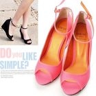 Miss Hong - Open-Toe Ankle Strap Wedge Sandals