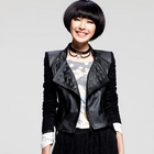Othermix - Studded Faux-Leather Panel Jacket