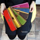 iswas - Faux-Leather Trim Pencil Case