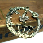 Fit-to-Kill - Classical Bird In Nature Necklace -Copper