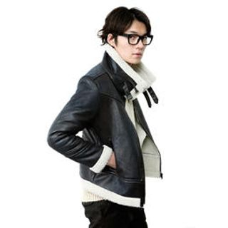 Fleece-Lined Faux Leather Jacket Fleece-Lined Faux Leather Jacket