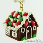 Sweet & Co. - Sweet Christmas Ginger Bread House Pearl Gold Necklace