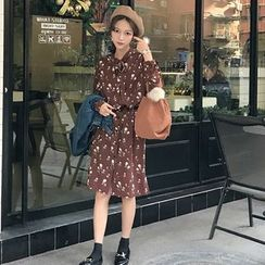 HL哈喽妹妹 - 碎花长袖连衣裙 HL哈喽妹妹 - 碎花长袖连衣裙