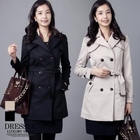 DRESSEE - Double-Breasted Belted Trench Coat
