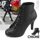 Chione - Faux-Leather Ankle Boots
