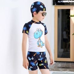 Hokit - Kids Printed Swim Wear Set Hokit - Kids Printed Swim Wear Set
