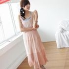 BAIMM - Sleeveless Tiered Pleated Dress
