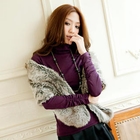 Tokyo Fashion - Ruched-Sleeve Turtle-Neck Top