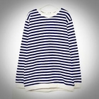 De Karma - Long-Sleeve Striped T-Shirt