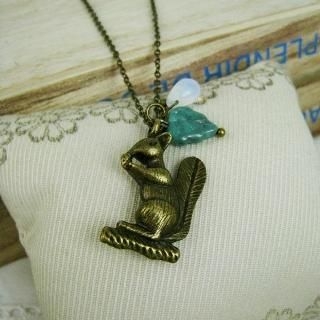 MyLittleThing - Copper Forest Squirrel Necklace MyLittleThing - Copper Forest Squirrel Necklace