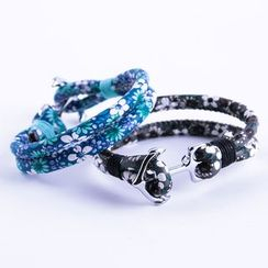 Trend Cool - Floral Print Layered Bracelet Trend Cool - Floral Print Layered Bracelet