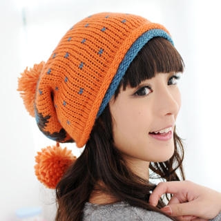 Color-Block Pompom Beanie Color-Block Pompom Beanie