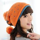 59 Seconds - Color-Block Pompom Beanie