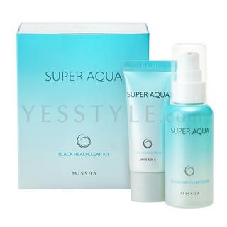 Super Aqua Black Head Clear Kit (2 items): Toner 60ml x 1 + Cream 20ml x 1 Super Aqua Black Head Clear Kit (2 items): Toner 60ml x 1 + Cream 20ml x 1