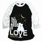 SCOPY - 3/4-Sleeve Baseball Tee - 'ALL YOU NEED IS LOVE' (Unisex )