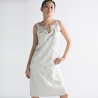 J.Ryu - Notched Neck Printed Silk Dress