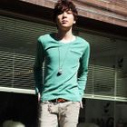 SLIM&FIT - Pocket-Accent Long-Sleeve T-Shirt