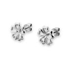Bling Bling - Bling Bling Five Leaved Clover Earrings - Platinum Plated 925 Silver Bling Bling - Bling Bling Five Leaved Clover Earrings - Platinum Plated 925 Silver