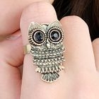 59 Seconds - Rhinestone Owl Ring
