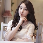 pinkycat - Scoopneck Lace-Trim Elbow-Sleeve Top