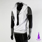 Purplow - Sleeveless Hooded V-Neck Top