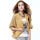 O.SA - Dolman-Sleeve Striped Cardigan