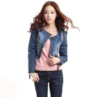 O.SA - Button-Front Cropped Denim Jacket