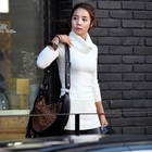 REDOPIN - Turtleneck Drawstring-Waist Knit Top