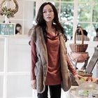 Clair Beauty - Open-Front Fleece Vest