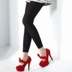 Mancienne - Detachable-Bow Platform Pumps