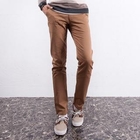 ISNOM - Set: Slim-Fit Cotton Pants + Belt