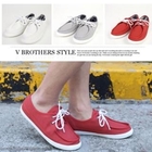 VINTAGE BROTHERS - Lace-Up Canvas Loafers