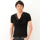 BLACK ASUKA - Drape-Front Layered Top