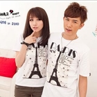 Sha 2 Shop - Scoop Neck Short-Sleeve Print Tee