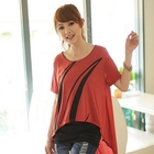 eFashion - Inset Top Dip-Back Printed Top