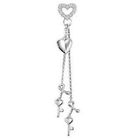 MaBelle - 18K White Gold Diamond Single Earring