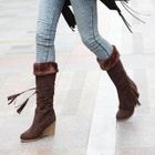 Smoothie - Fleece-Lined Wedge Boots