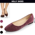 Holly Shoes - Metallic Pointy Flats
