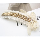 Fit-to-Kill - Lace diamond hair pin -cream