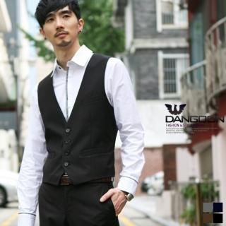 Buttoned Dress Vest