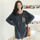 CLICK - Dolman Sleeve Tie-Dye Check Top