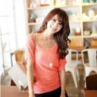 Tokyo Fashion - Dolman-Sleeve Pointelle Knit Top
