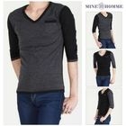 MINE M HOMME - V-Neck 3/4-Sleeve T-Shirt