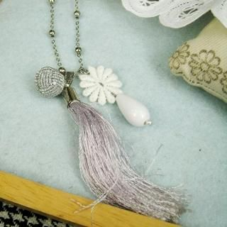 Romantic Pink Floral Necklace Romantic Pink Floral Necklace