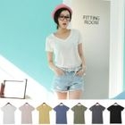 TISVIN - V-Neck Short-Sleeve T-Shirt