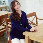 Envy Look - Wool Blend V Neck Knit Top