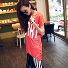 PUFFY - 'SORRY' Print Short-Sleeve Long Top